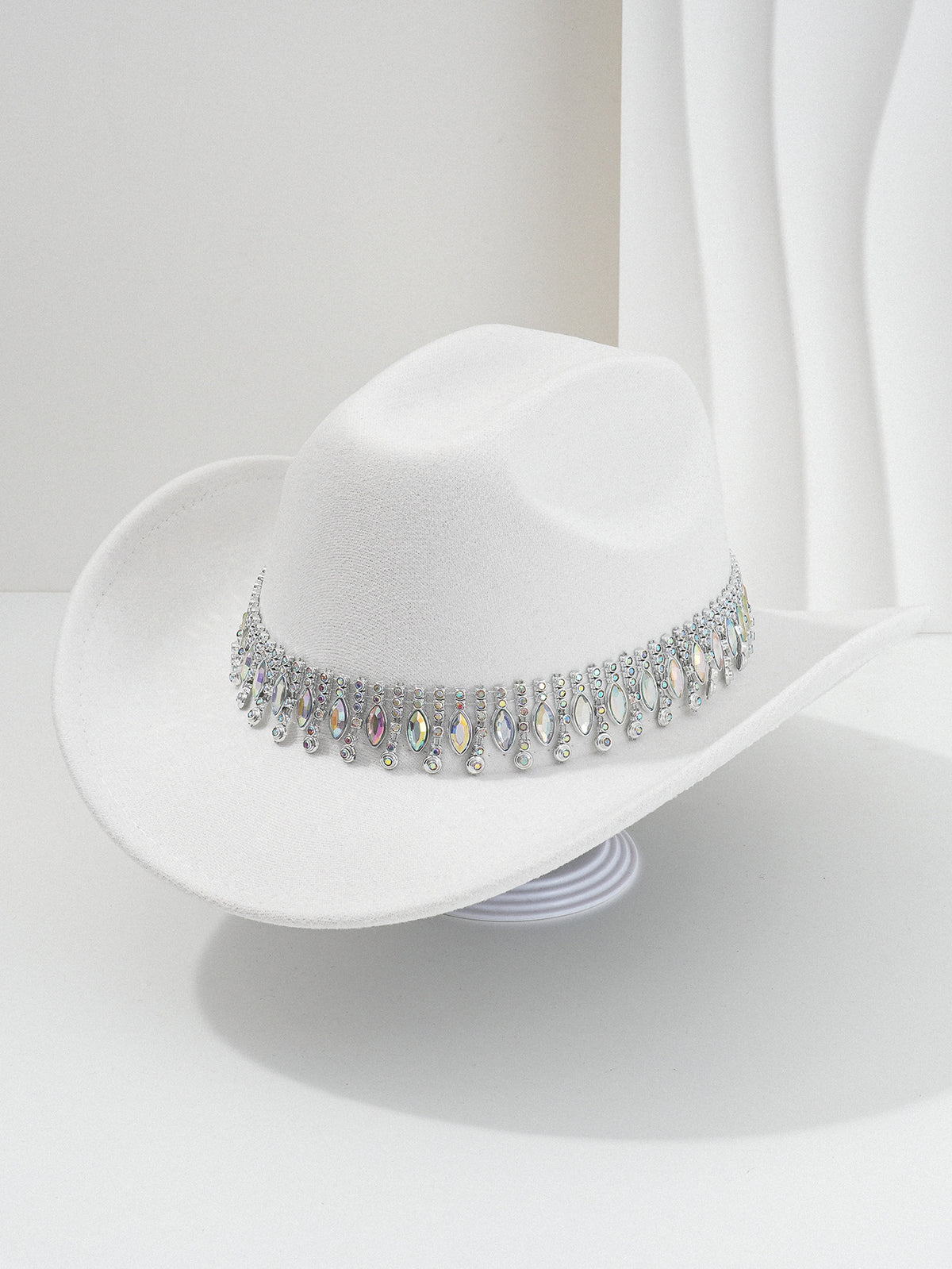 Elegant Rhinestone Tassel Cowboy and Cowgirl Hat - product image 8
