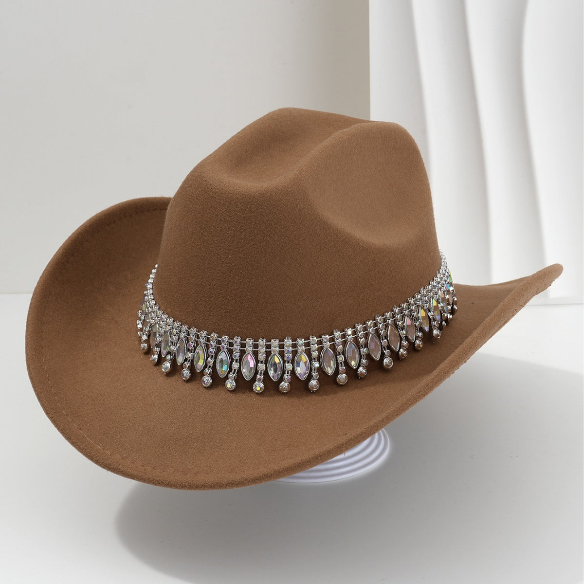 Elegant Rhinestone Tassel Cowboy and Cowgirl Hat - product image 4