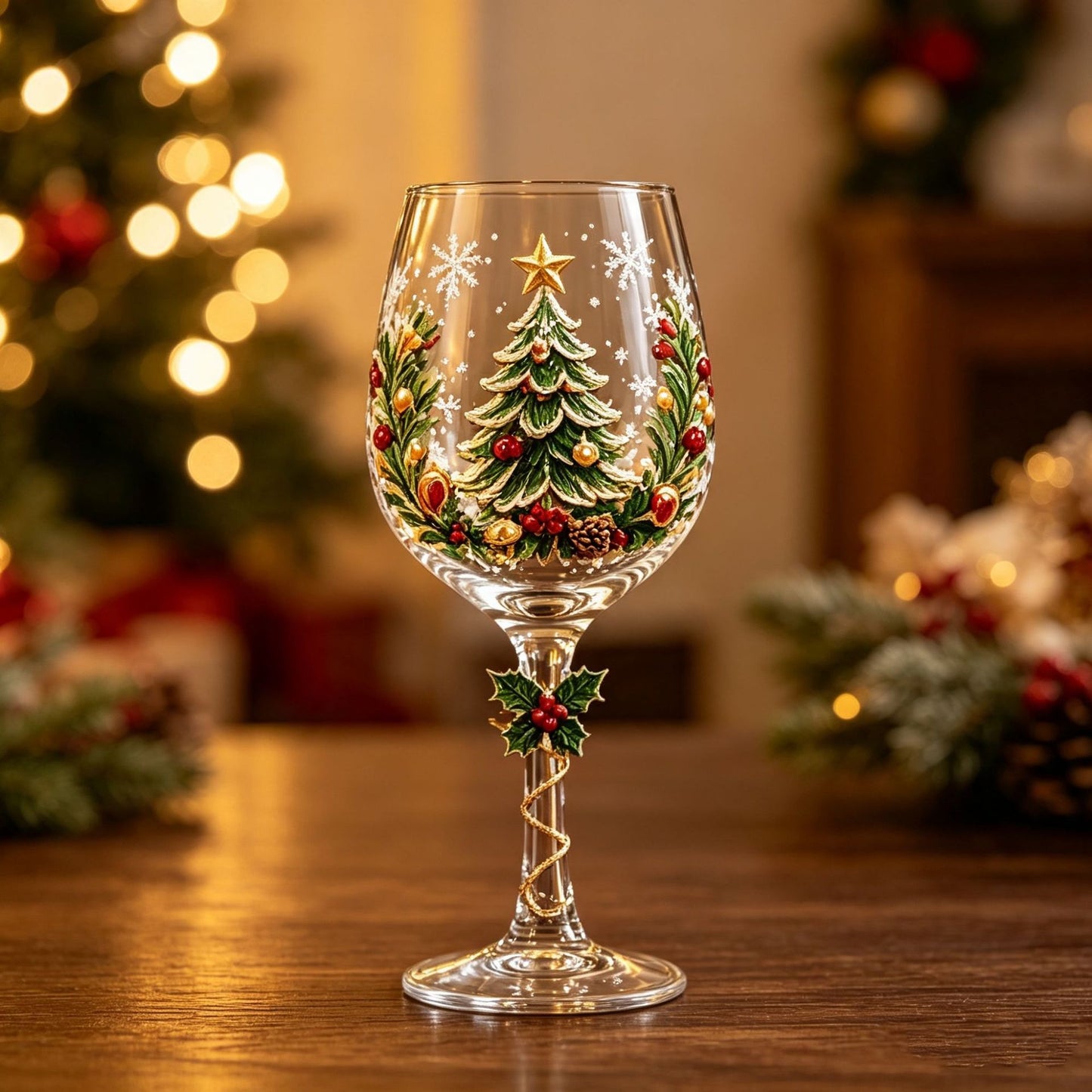 Christmas Character Stemmed Glasses and Gift Set - product image 9