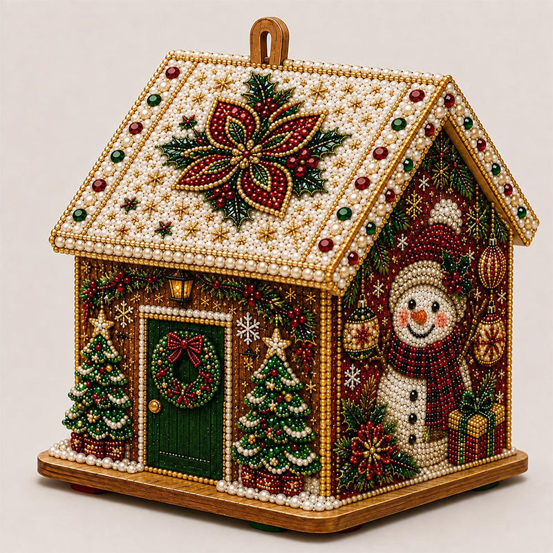 DIY 3D Diamond Painting Christmas Cabin Kit - product image 9