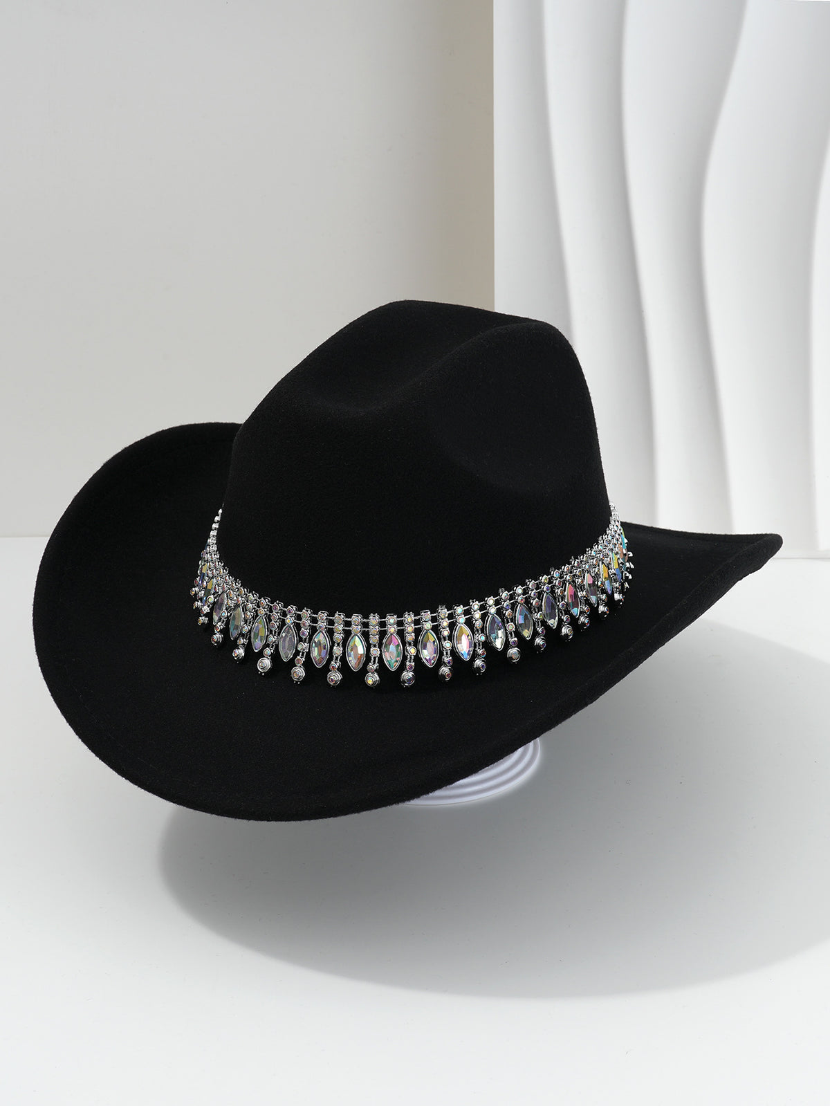 Elegant Rhinestone Tassel Cowboy and Cowgirl Hat - product image 18