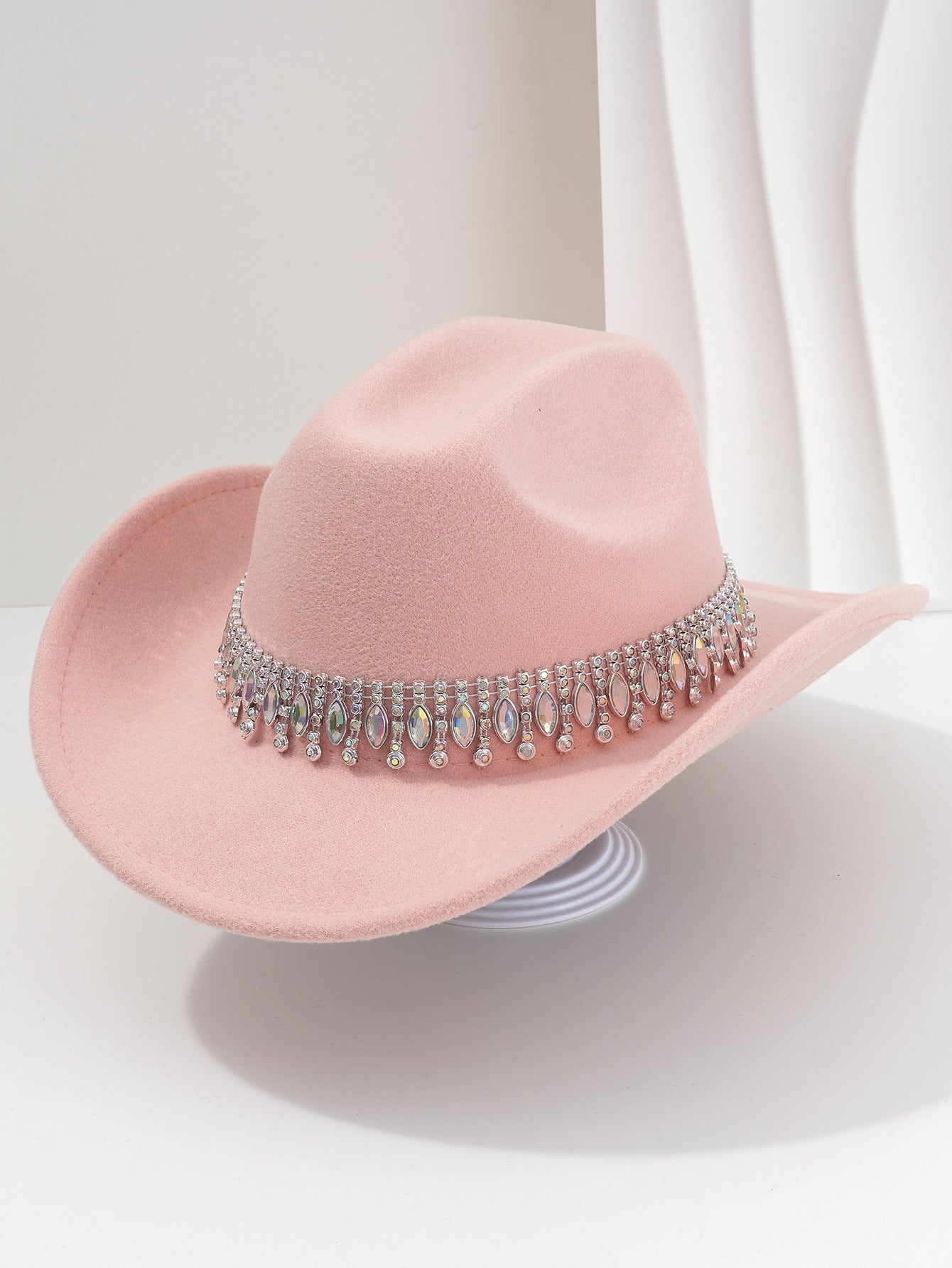 Elegant Rhinestone Tassel Cowboy and Cowgirl Hat - product image 10