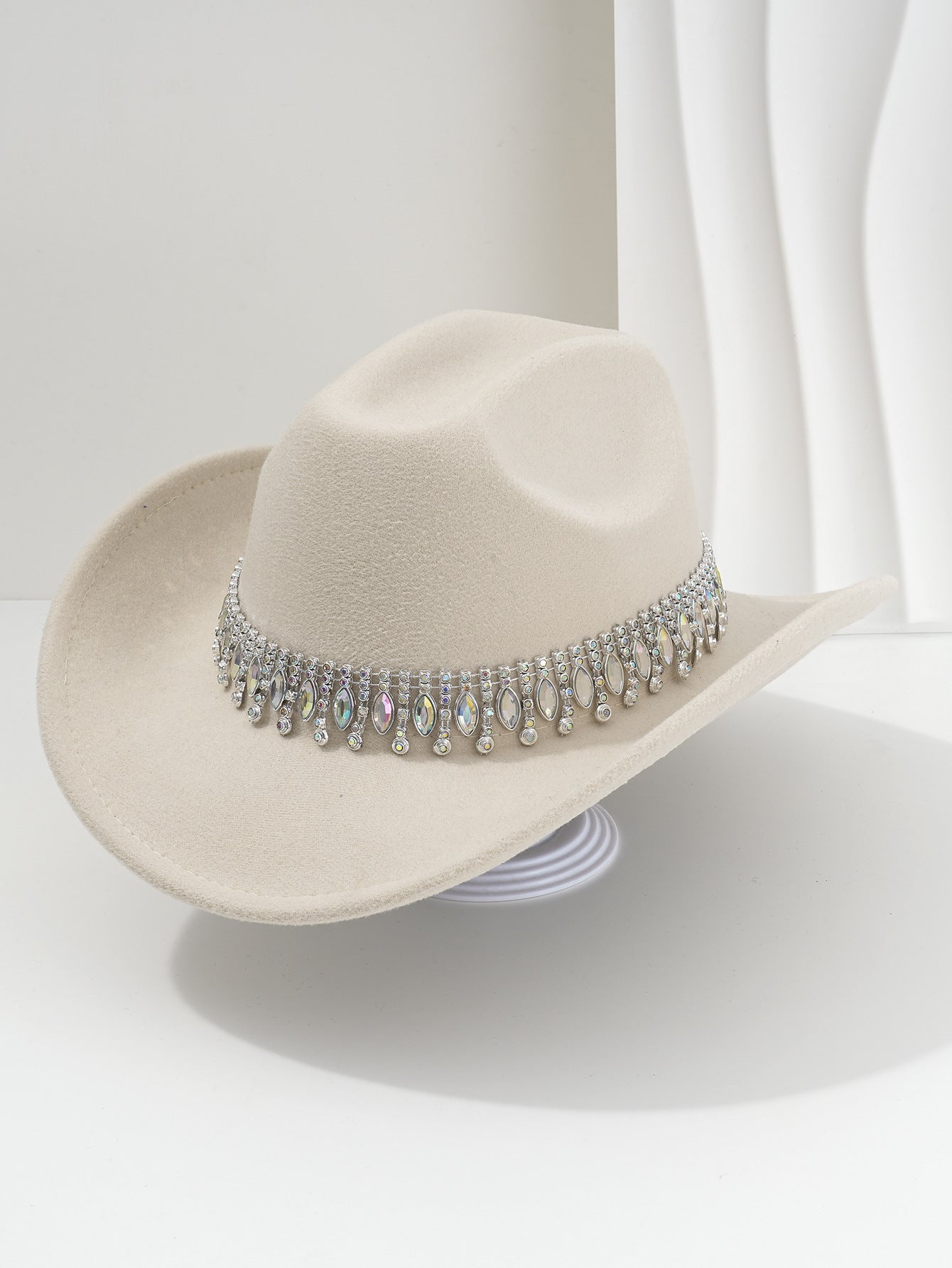 Elegant Rhinestone Tassel Cowboy and Cowgirl Hat - product image 9