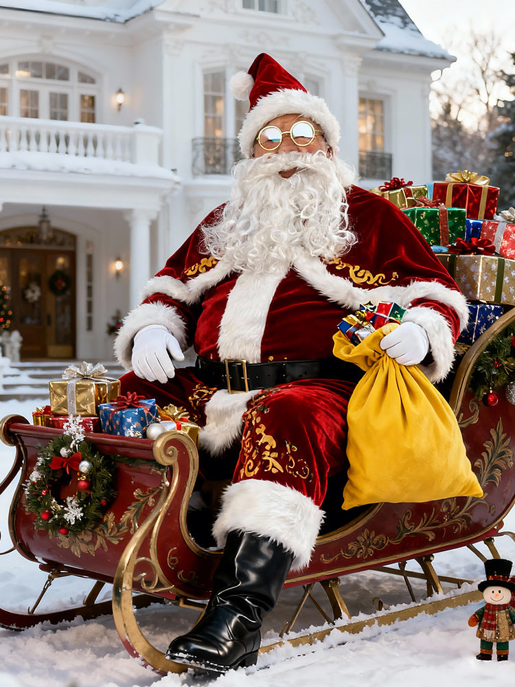 Men's Santa Claus Costume Set – Sizes M–6XL
