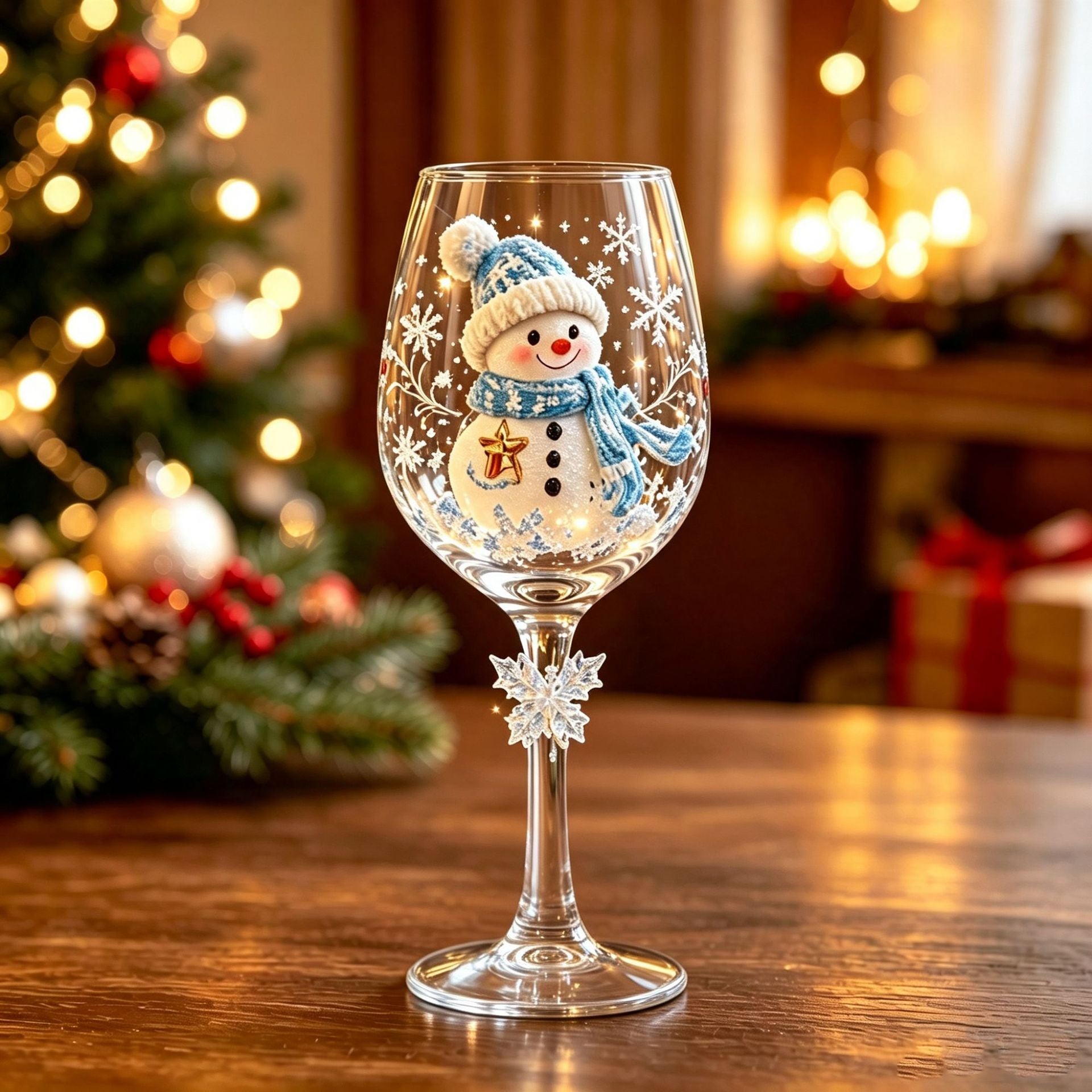 Christmas Character Stemmed Glasses and Gift Set - product image 6