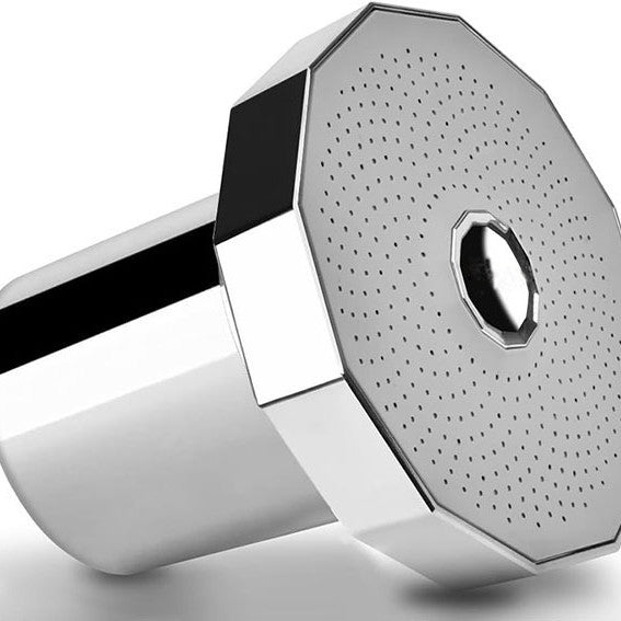 Chrome concealed shower mixer cover with square water outlet plate