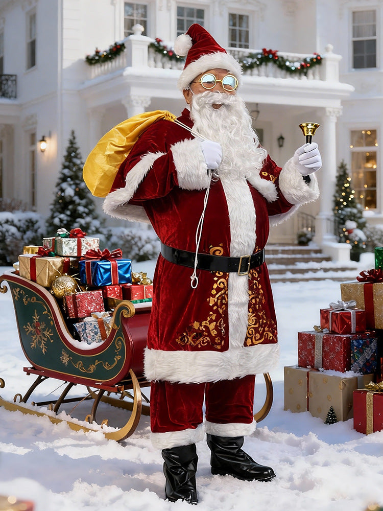 Men's Santa Claus Costume Set – Sizes M–6XL