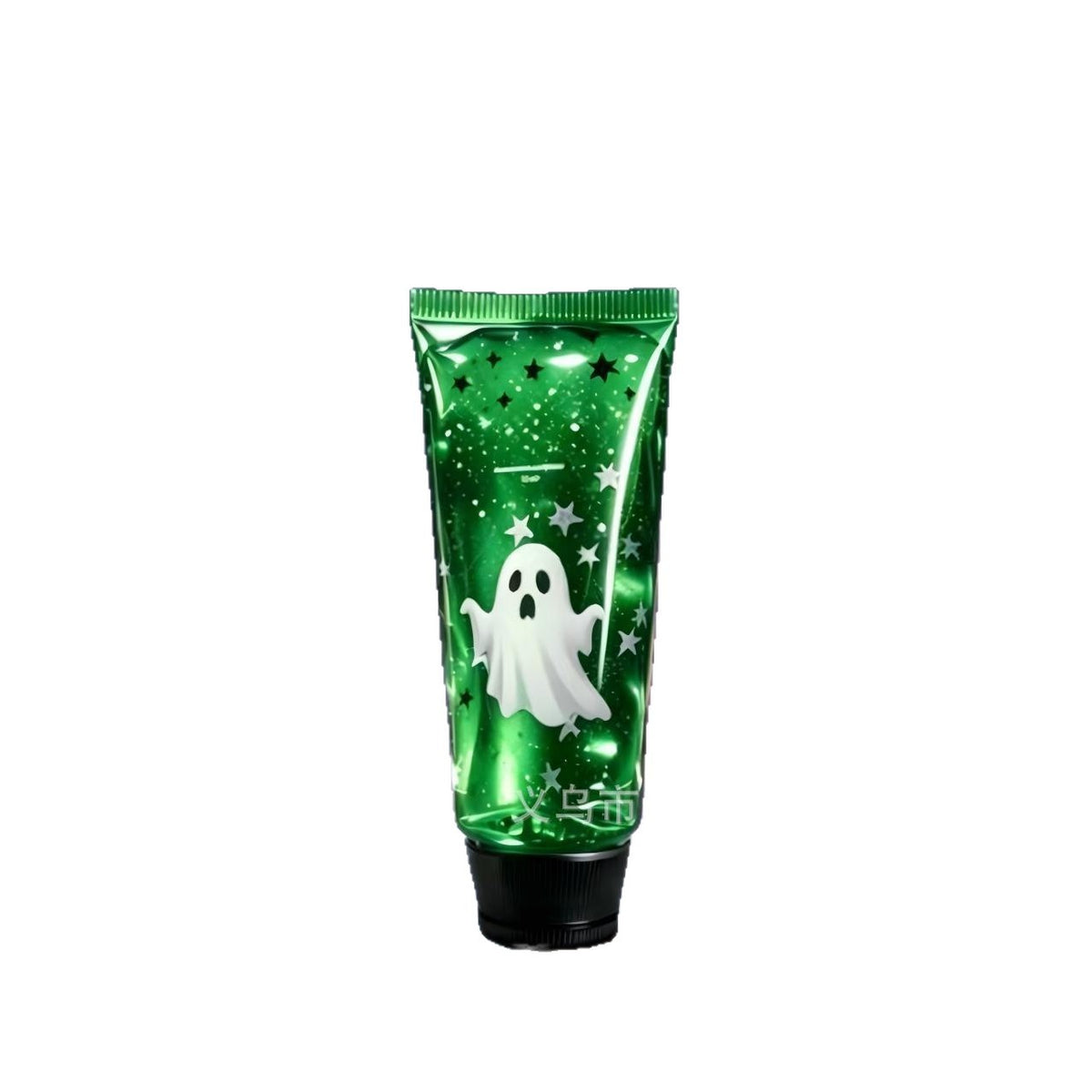 Green ghost squeeze stress relief fidget toy tube