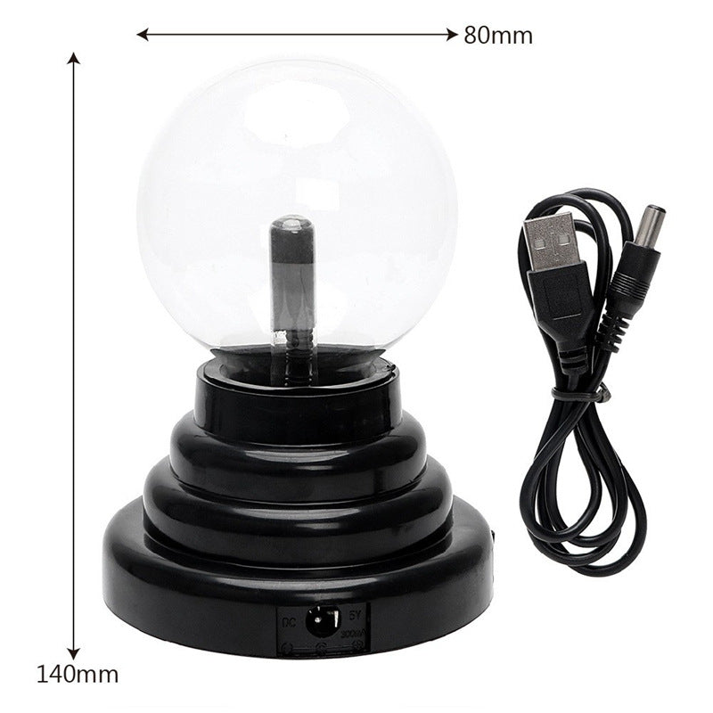 Touch-Sensitive Plasma Ball RGB Night Light - product image 7