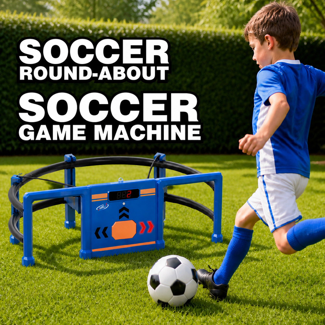 Kids Mini Soccer Goal Game with Projection, Scoring and Sound