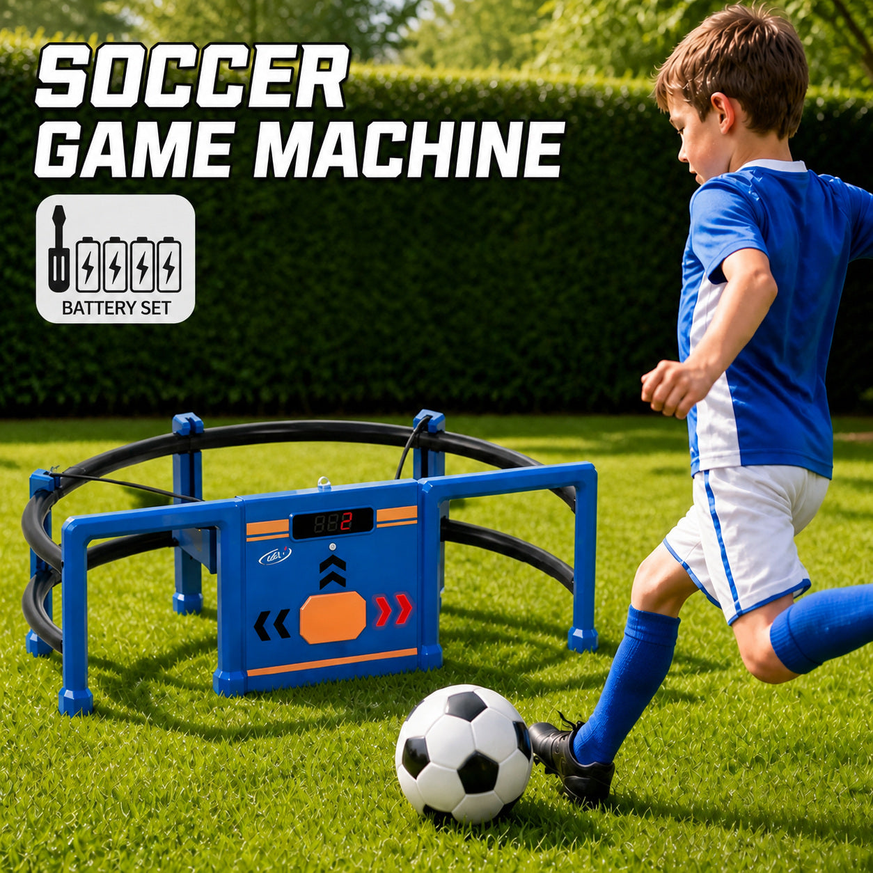 Kids Mini Soccer Goal Game with Projection, Scoring and Sound