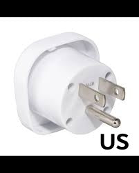 Outdoor LED string lights US plug adapter with two metal prongs