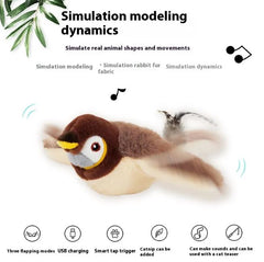 Toy penguin with text about simulation modeling dynamics on a white background