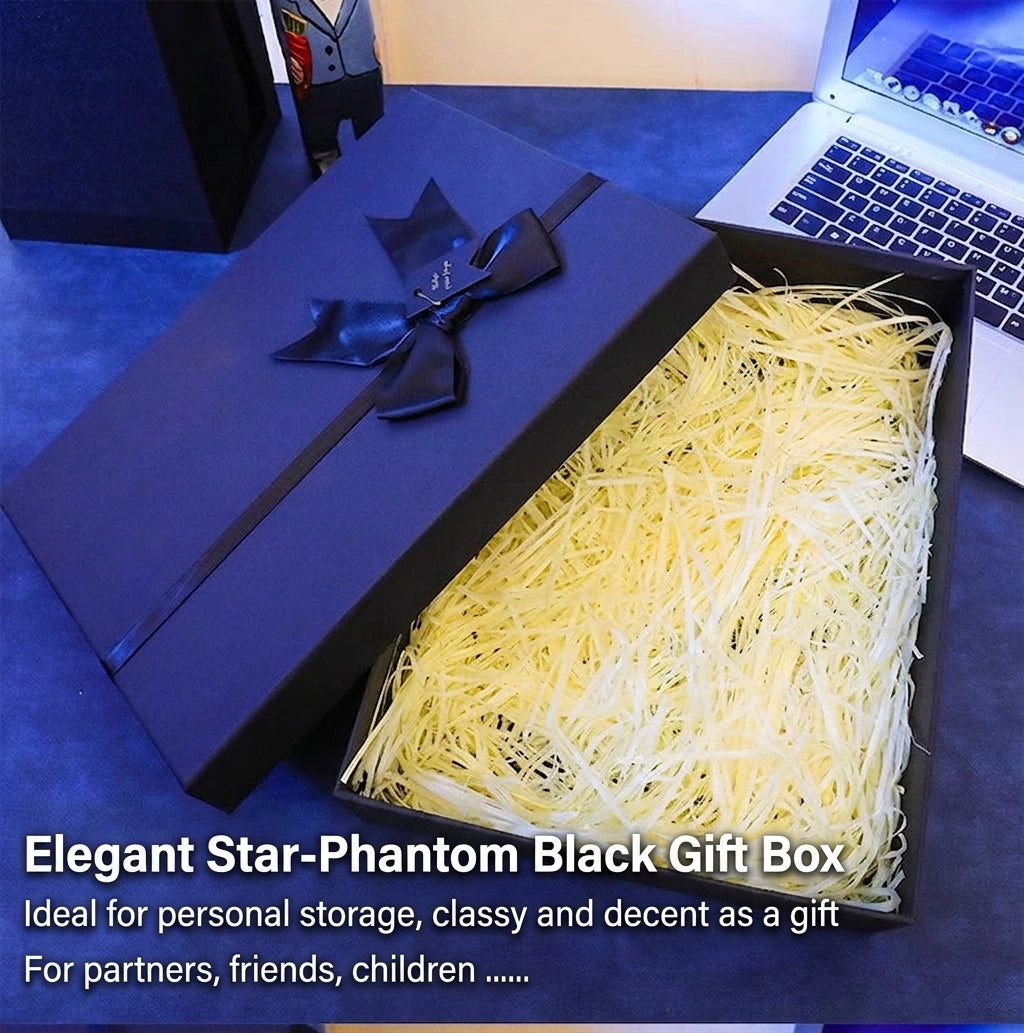Black gift box for LED night light, torch and accessories in box