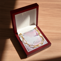 Gold Chain Paperclip Necklace