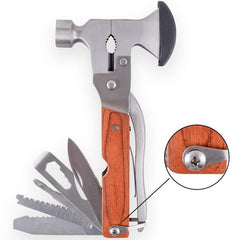 Multifunctional Coloured Wood Axe Hammer Outdoor Tool