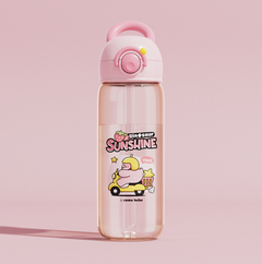 Children's Whale Cartoon Diving Fountain Water Bottle - Tritan Leakproof Sippy Cup (Various Sizes & Colours)