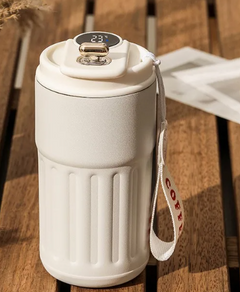Smart Digital Thermal Coffee Mug – 450ml Insulated Stainless Steel Travel Cup