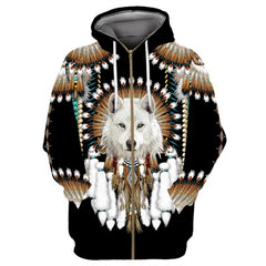 Men's 3D Printed Loose Hooded Sweatshirt