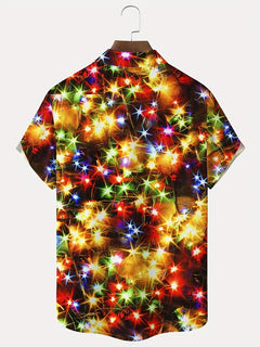 Men's 3D Print Plus Size Short Sleeve Shirt