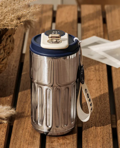 Smart Digital Thermal Coffee Mug – 450ml Insulated Stainless Steel Travel Cup