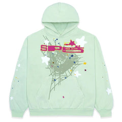 Spider Letter Print Hoodies
