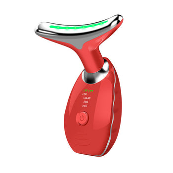 Beauty Facial Massager, 3 Colour Wavy Acne Beauty Microcurrent Facial Device Skin Firming for Face Neck Beauty Device,