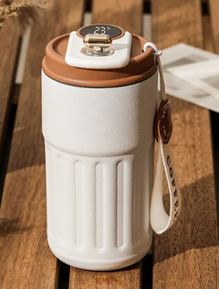 Smart Digital Thermal Coffee Mug – 450ml Insulated Stainless Steel Travel Cup