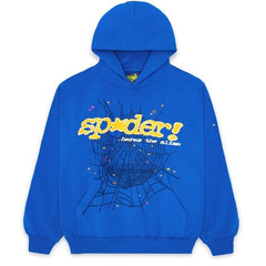 Spider Letter Print Hoodies