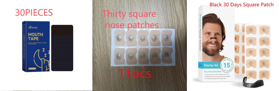 Starter kit and mouth tape panels shown with patch sheet image