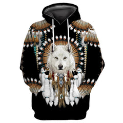 Men's 3D Printed Loose Hooded Sweatshirt