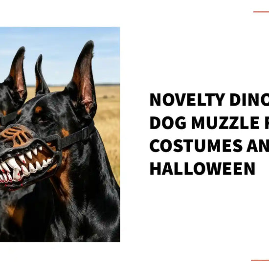 Novelty Dinosaur Dog Muzzle for Costumes and Halloween by@Outfy