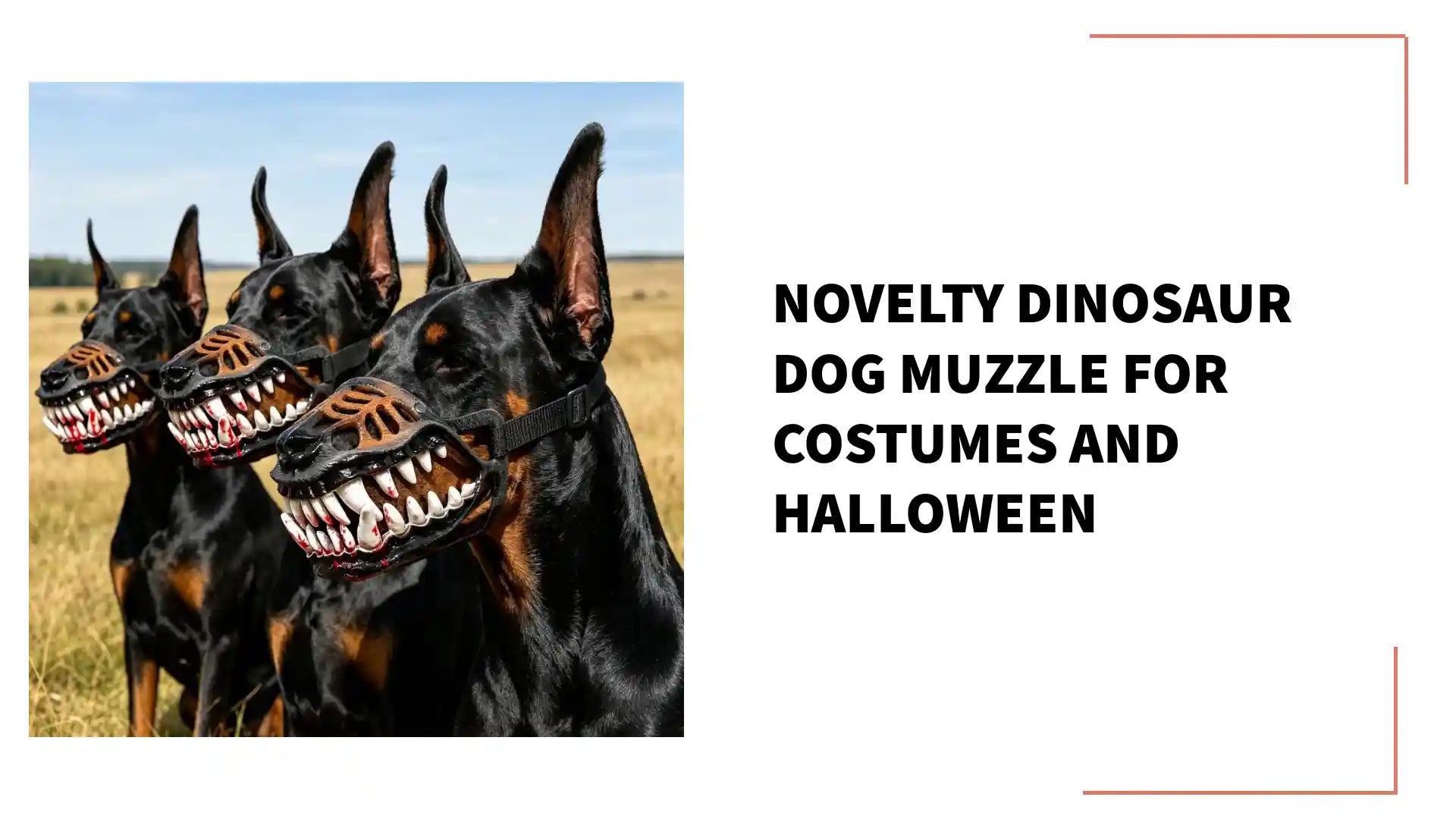 Novelty Dinosaur Dog Muzzle for Costumes and Halloween by@Outfy