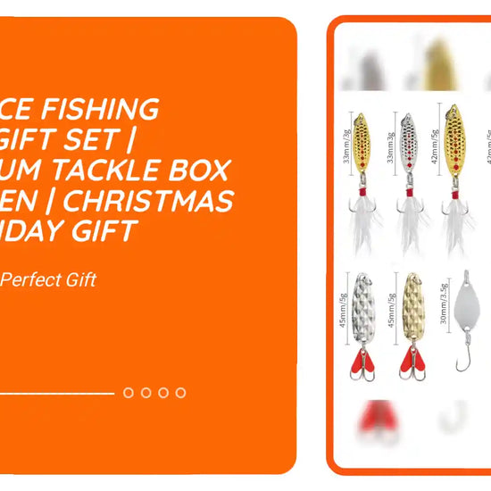 24-Piece Fishing Lure Gift Set | Premium Tackle Box for Men | Christmas &amp; Holiday Gift by@Outfy